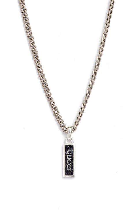 Gucci Gourmette Dog Tag Necklace 